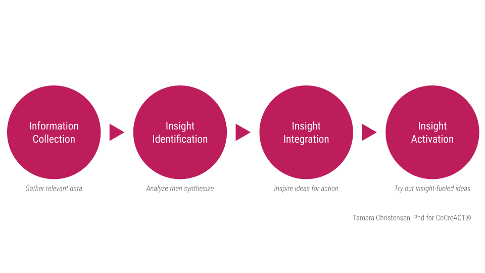 Aim for insights process steps graphic